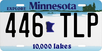 MN license plate 446TLP