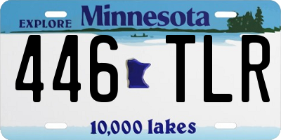 MN license plate 446TLR