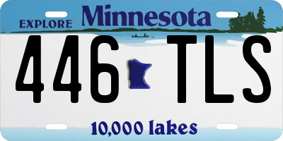 MN license plate 446TLS