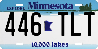 MN license plate 446TLT