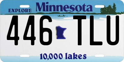 MN license plate 446TLU