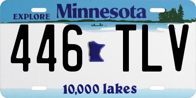 MN license plate 446TLV