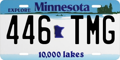 MN license plate 446TMG