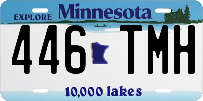 MN license plate 446TMH
