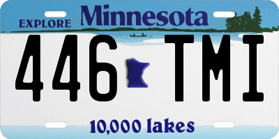 MN license plate 446TMI