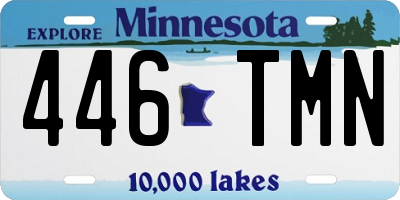 MN license plate 446TMN