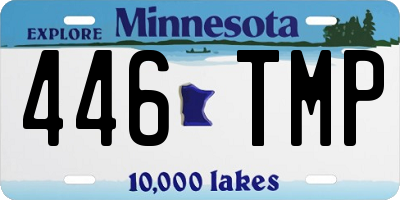 MN license plate 446TMP