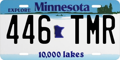 MN license plate 446TMR