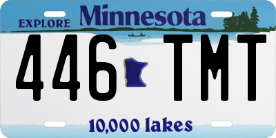 MN license plate 446TMT