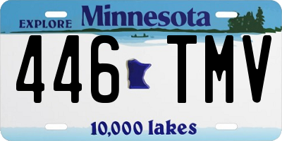 MN license plate 446TMV
