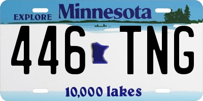 MN license plate 446TNG