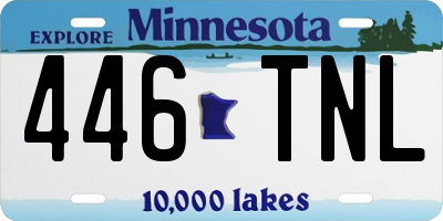MN license plate 446TNL