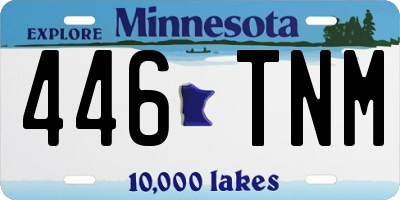MN license plate 446TNM