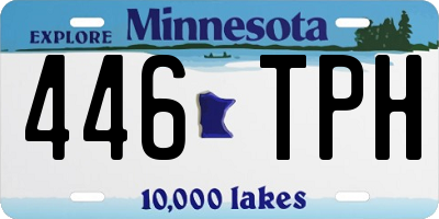 MN license plate 446TPH