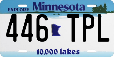 MN license plate 446TPL