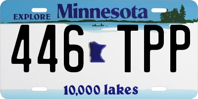 MN license plate 446TPP