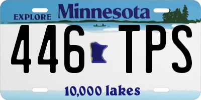 MN license plate 446TPS