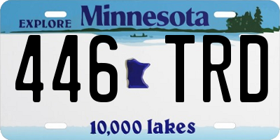 MN license plate 446TRD