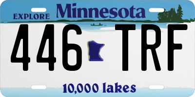 MN license plate 446TRF