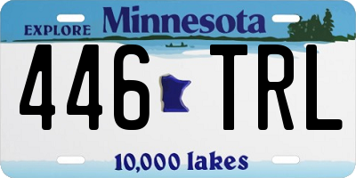 MN license plate 446TRL