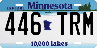 MN license plate 446TRM