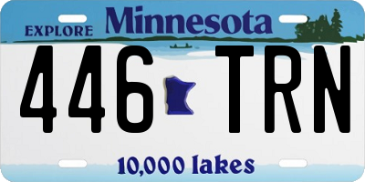 MN license plate 446TRN