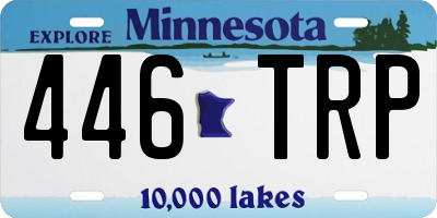 MN license plate 446TRP