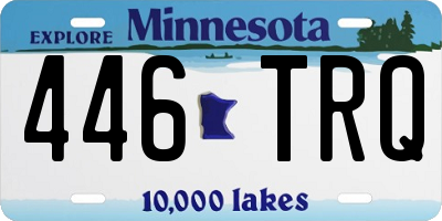 MN license plate 446TRQ