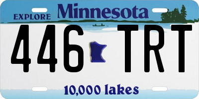 MN license plate 446TRT