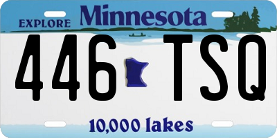 MN license plate 446TSQ