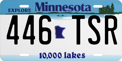 MN license plate 446TSR