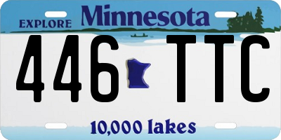 MN license plate 446TTC