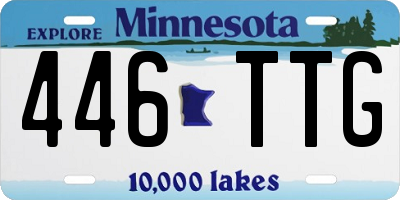 MN license plate 446TTG