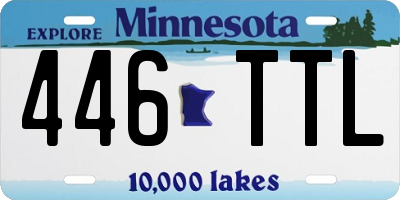 MN license plate 446TTL