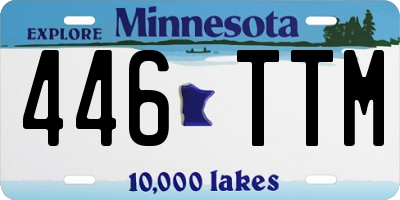 MN license plate 446TTM