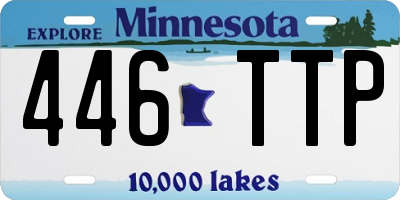 MN license plate 446TTP