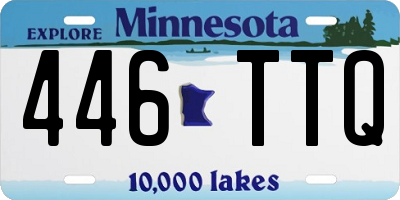 MN license plate 446TTQ
