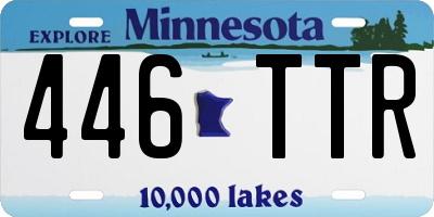 MN license plate 446TTR