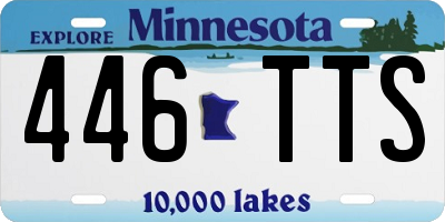 MN license plate 446TTS