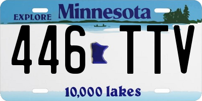 MN license plate 446TTV