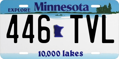 MN license plate 446TVL