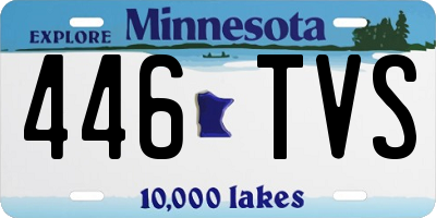 MN license plate 446TVS
