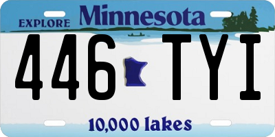 MN license plate 446TYI
