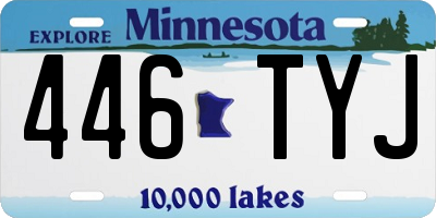 MN license plate 446TYJ