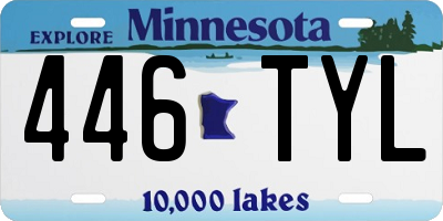 MN license plate 446TYL