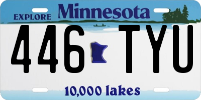 MN license plate 446TYU