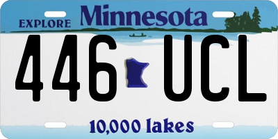 MN license plate 446UCL