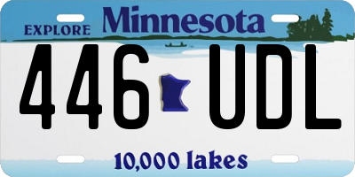 MN license plate 446UDL