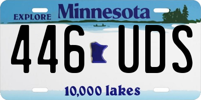 MN license plate 446UDS