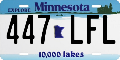MN license plate 447LFL
